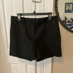 M27 - White House Black Market, 5 inch Black Dress Shorts, size 10